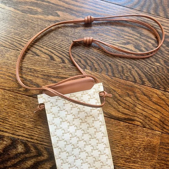 Celine Tan and Beige Crossbody Bag - Picture 2 of 4